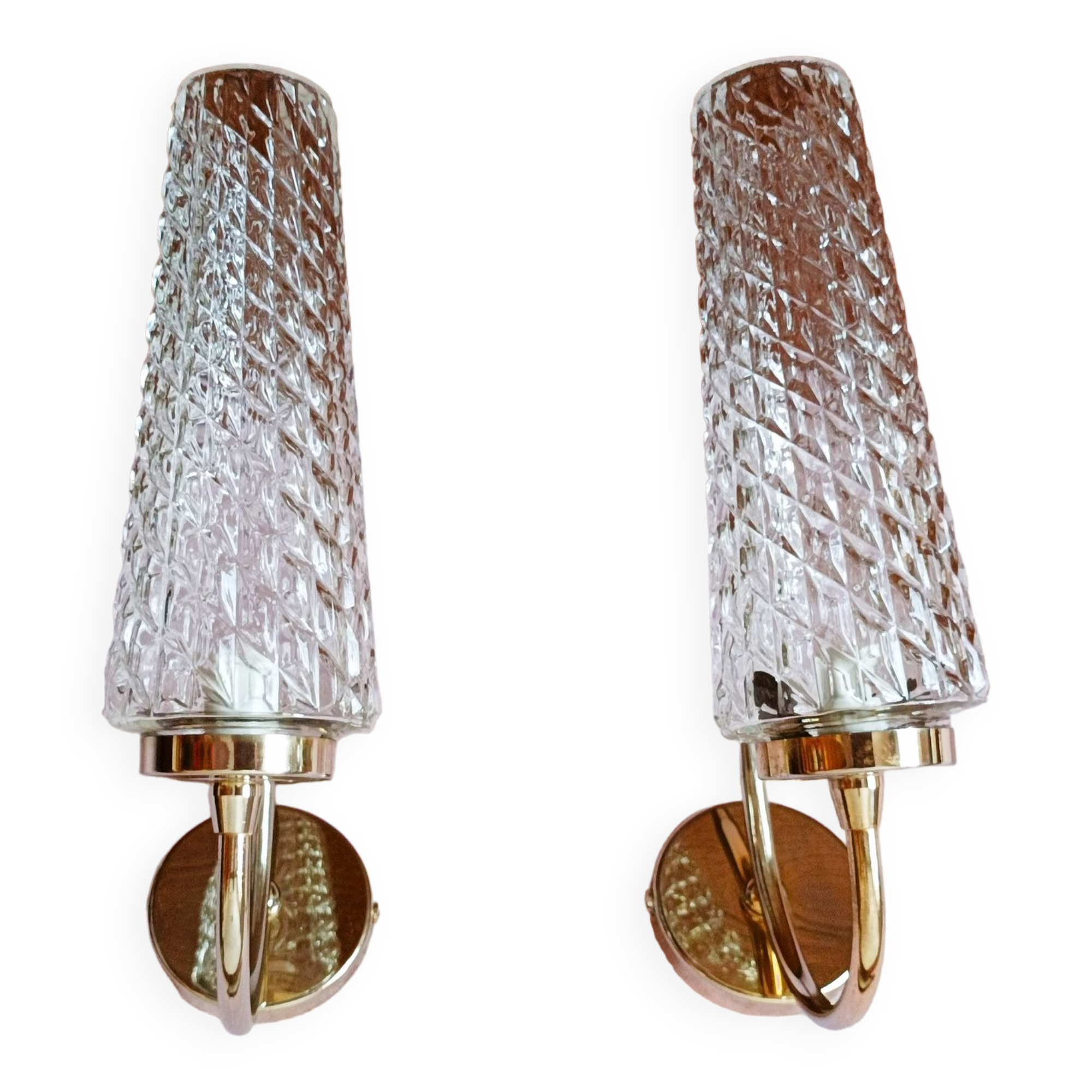 Conical sconical sconces 70s