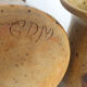 Covered pyrity sandstone pots signed GRM