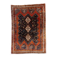 Vintage tribal rug 170x240 cm, wool oriental handmade rug large 2553