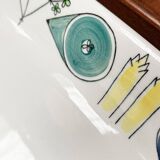 Mid-Century decorative bowl plate in Swedish ceramic, Picknick by Marianne Westman for Rörstrand, 1950s.