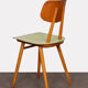 Suite de 4 chaises vertes pour Ton, 1960