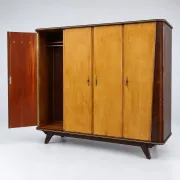 Vintage 4-door wardrobe from the 1950s