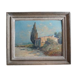 Tableau peinture a l'huile paysage