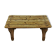 Wooden footrest bench