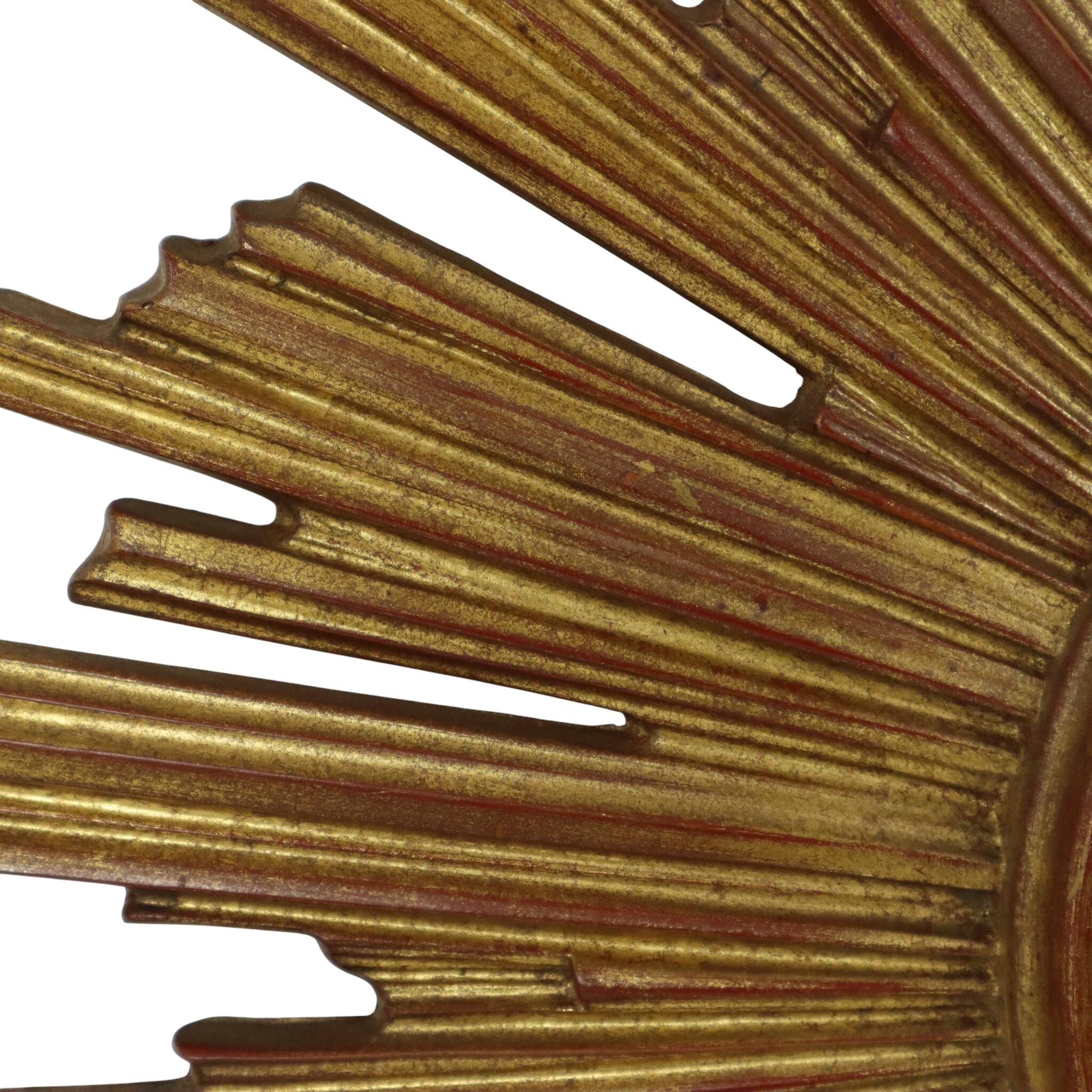 XL Sunburst convex sun mirror Deknudt rare 75 cm
