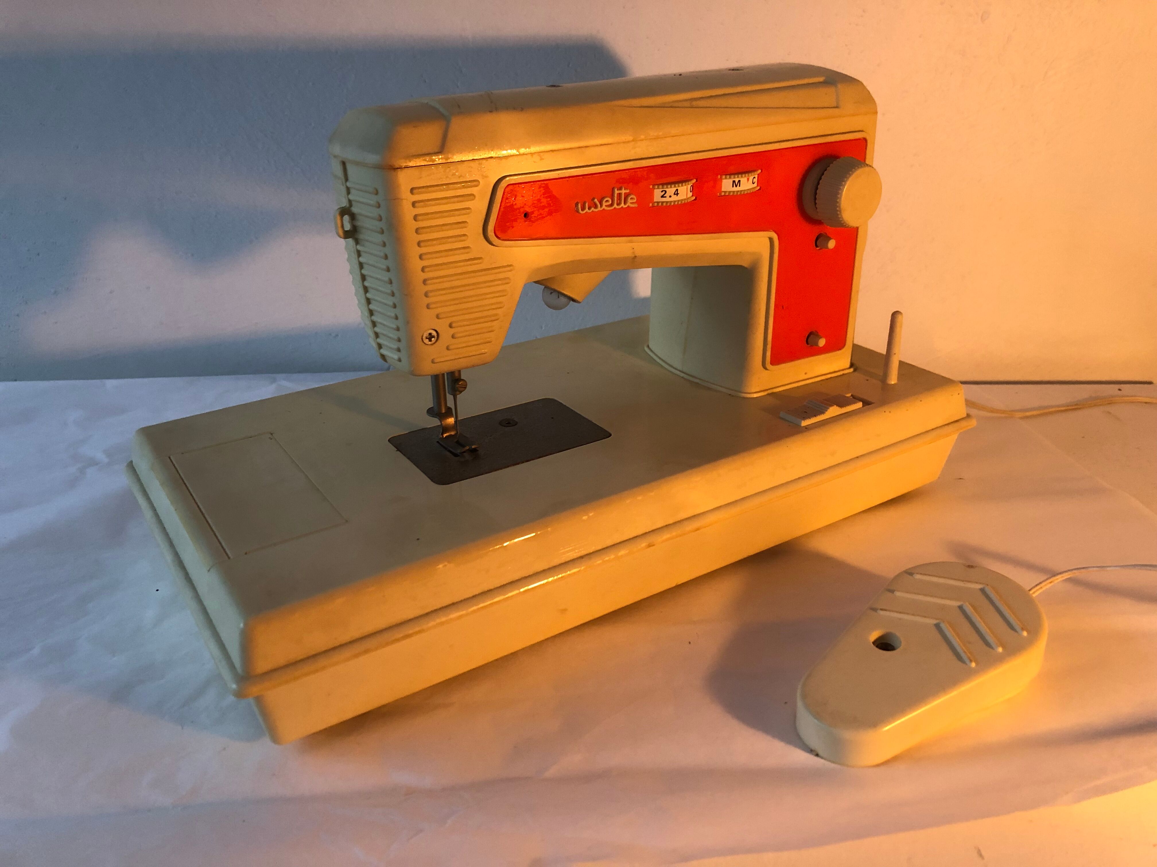 Old toy sewing machine, vintage