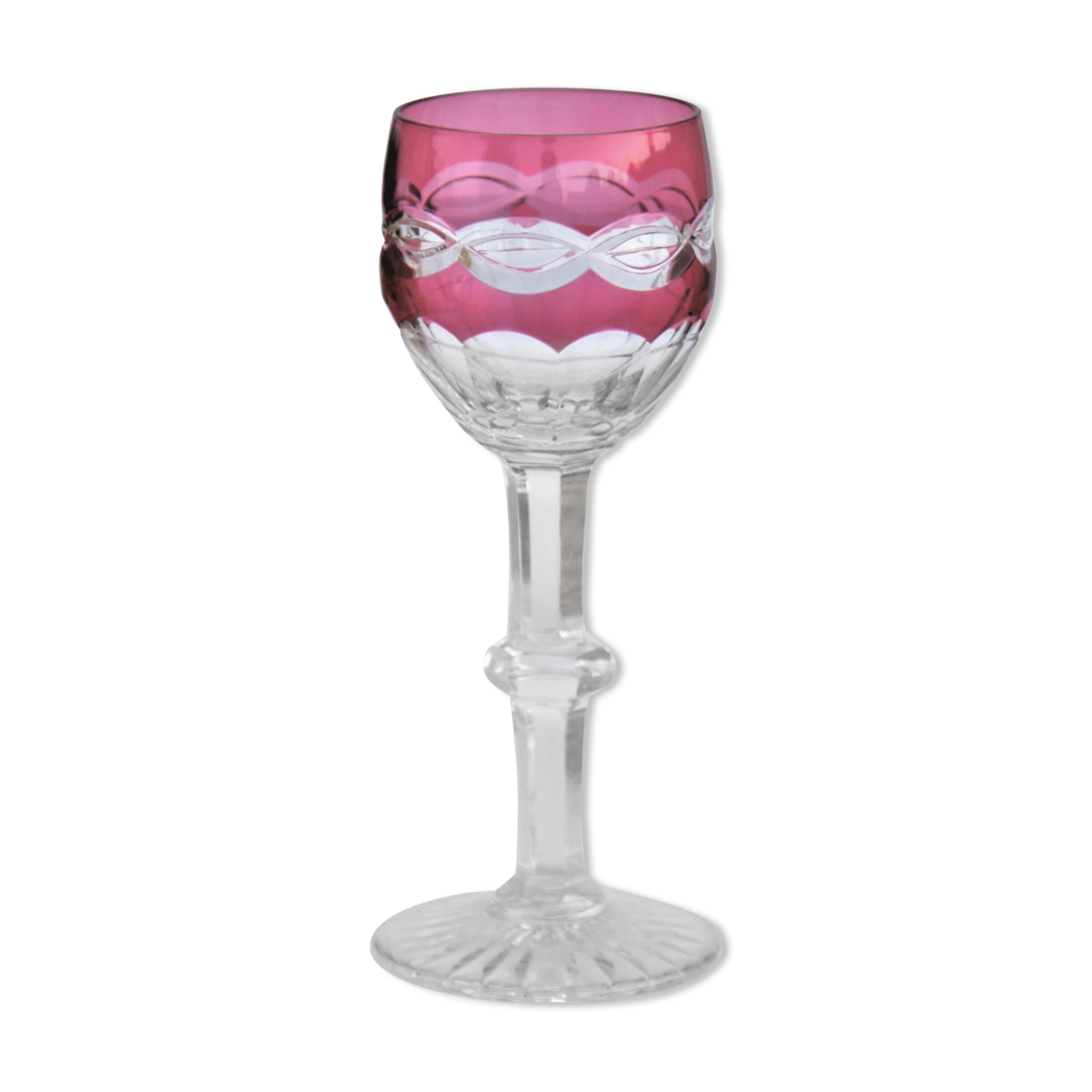 Rhine wine glass crystal St Louis Trianon