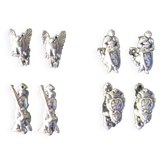 Set of eight rifle hooks