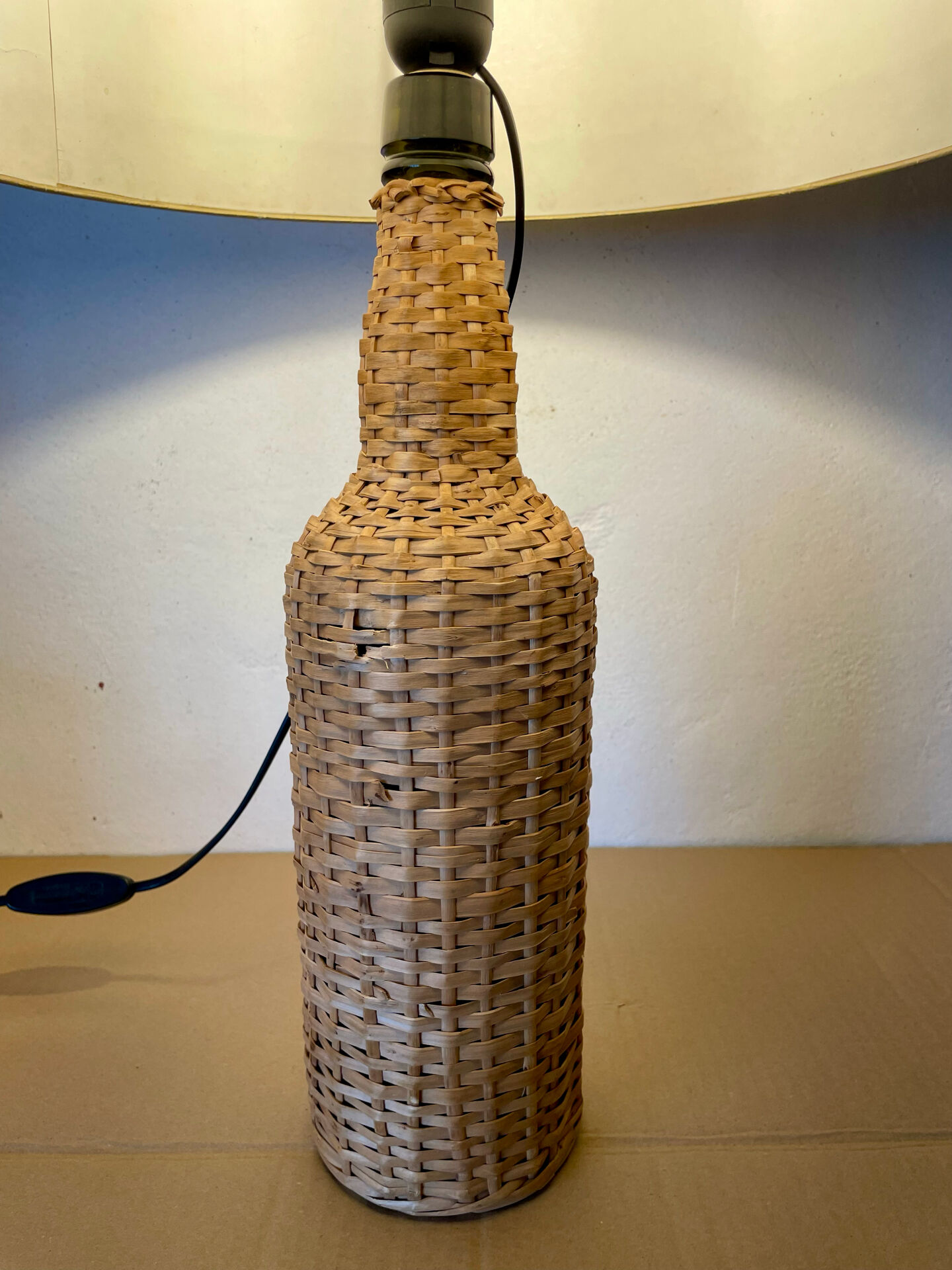 Vintage rattan lamp