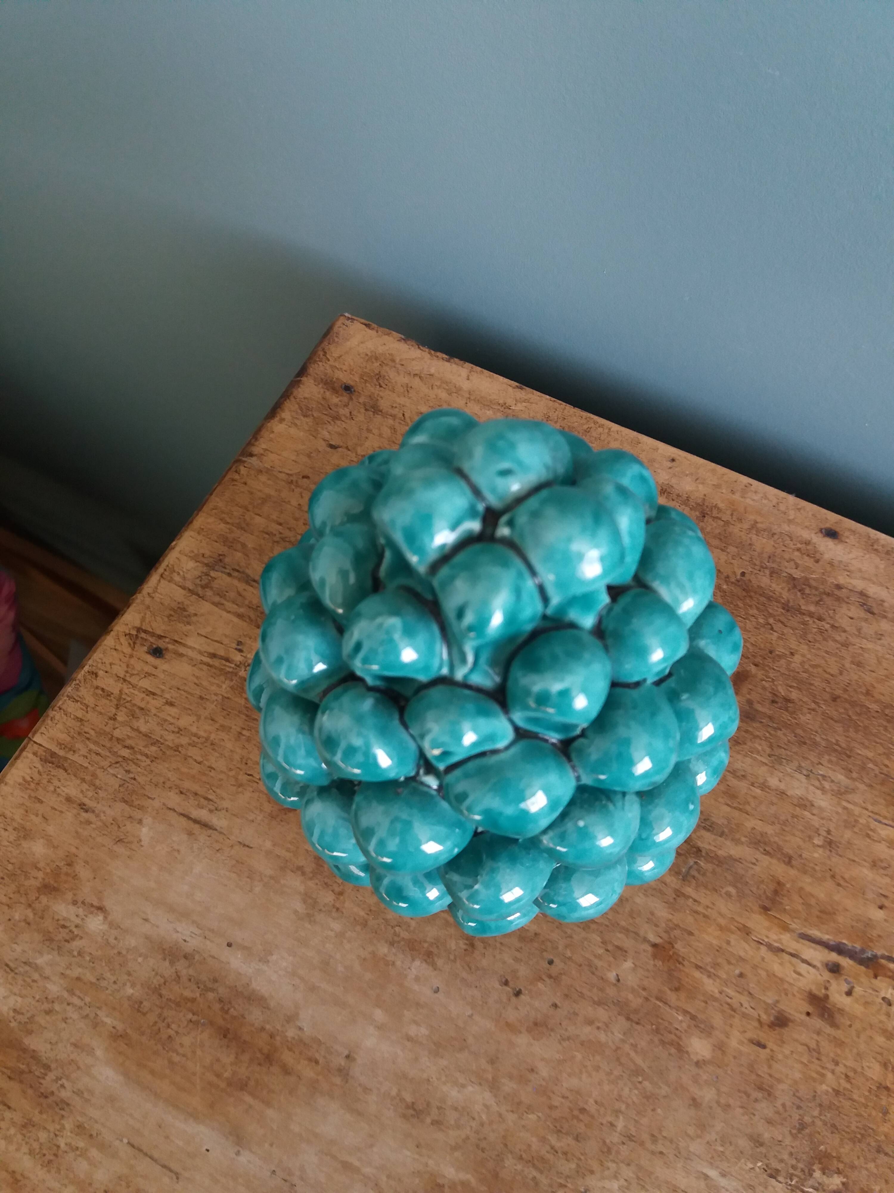 Pigna pine cone signed Cali, Caltagirone in Sicily