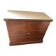 Old chest of drawers restored golden copper color