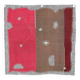 Dusty Pink Moroccan Wall Hanging, Handmade Wool Wall Hanging, 106x106