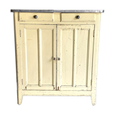 Buffet parisien vintage 50's jaune pale