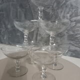 Set de 7 coupes à champagne