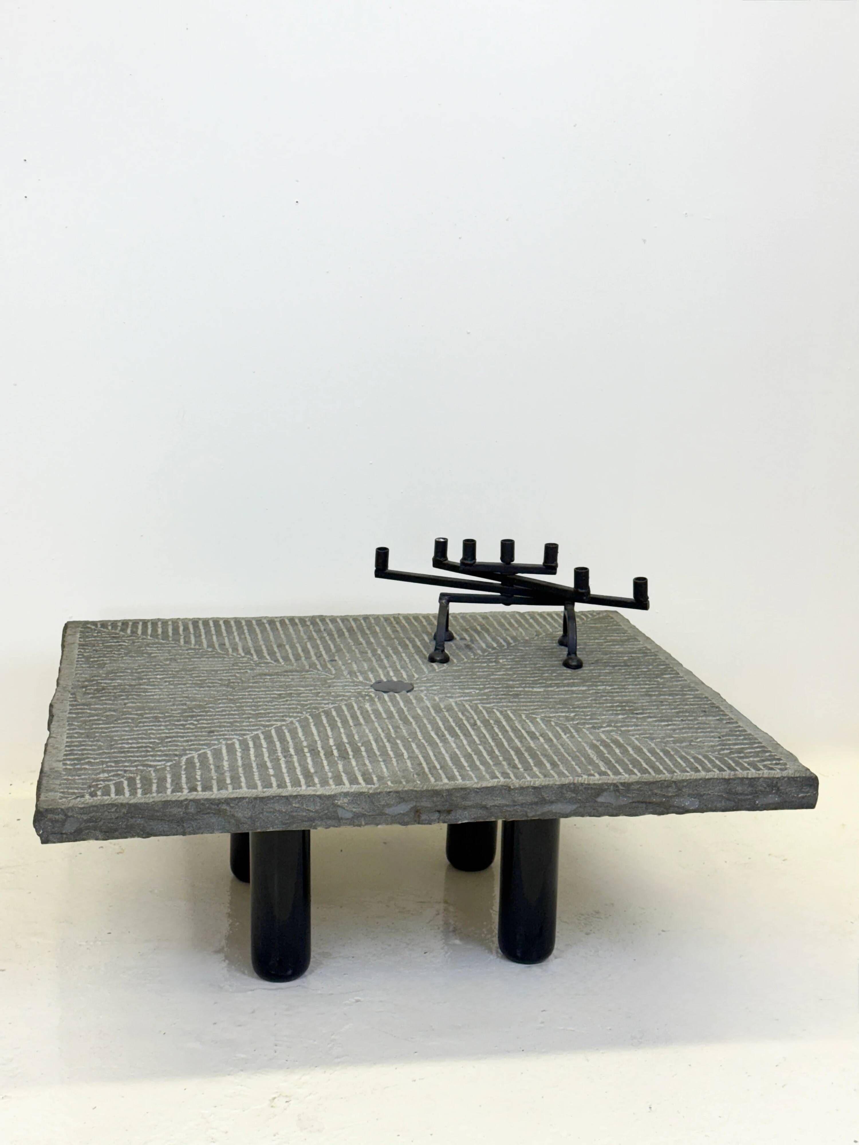 Coffee table "Granit" by Giulio Lazzotti for Mageia, Italy, 1981