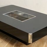 Alveo black coffee table by Willy Rizzo