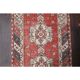Vintage Turkish Oushak Handmade Wool Cotton Red Runner 95x301