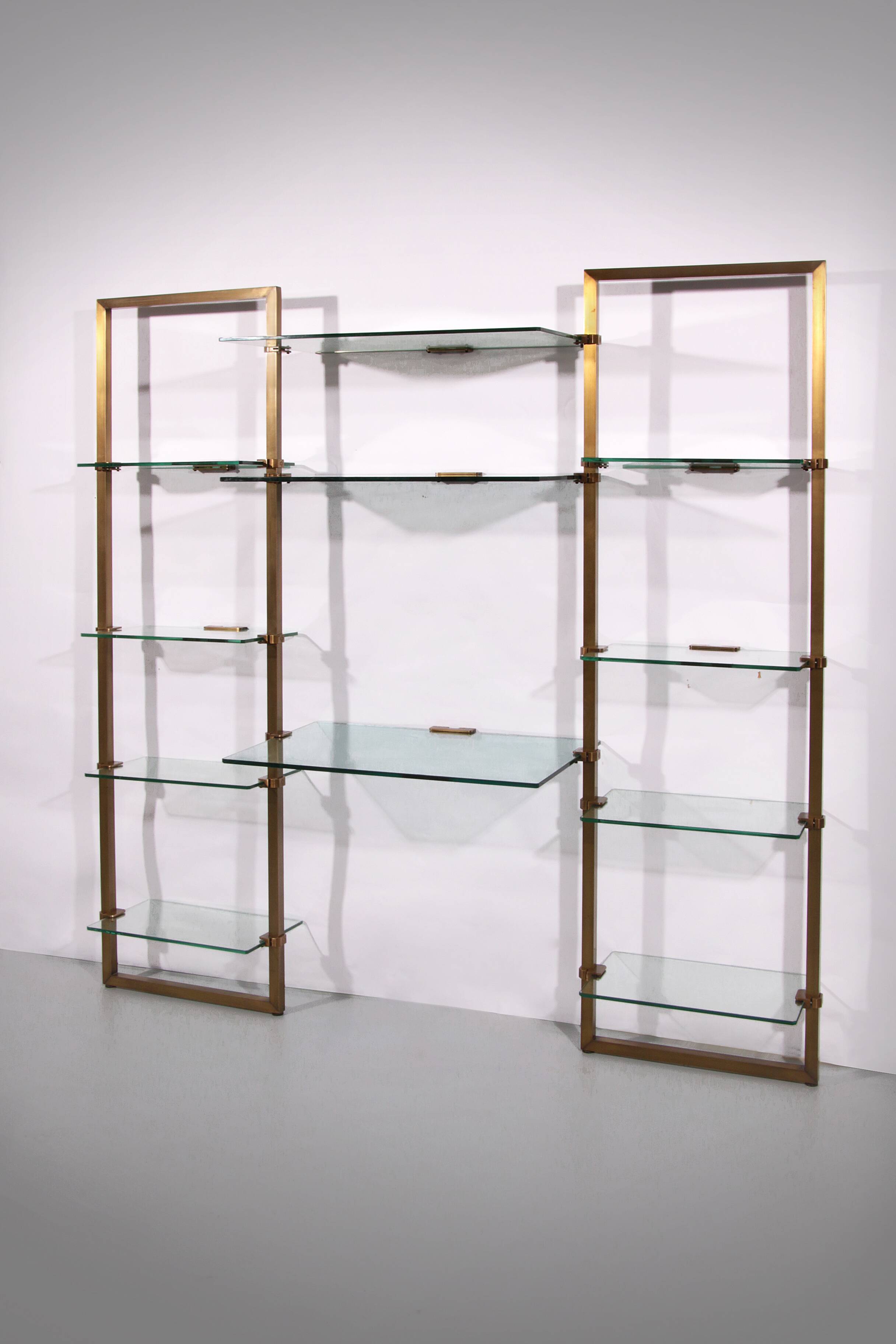 Peter Ghyczy Brass Very Rare Wall Unit Model R16 1970