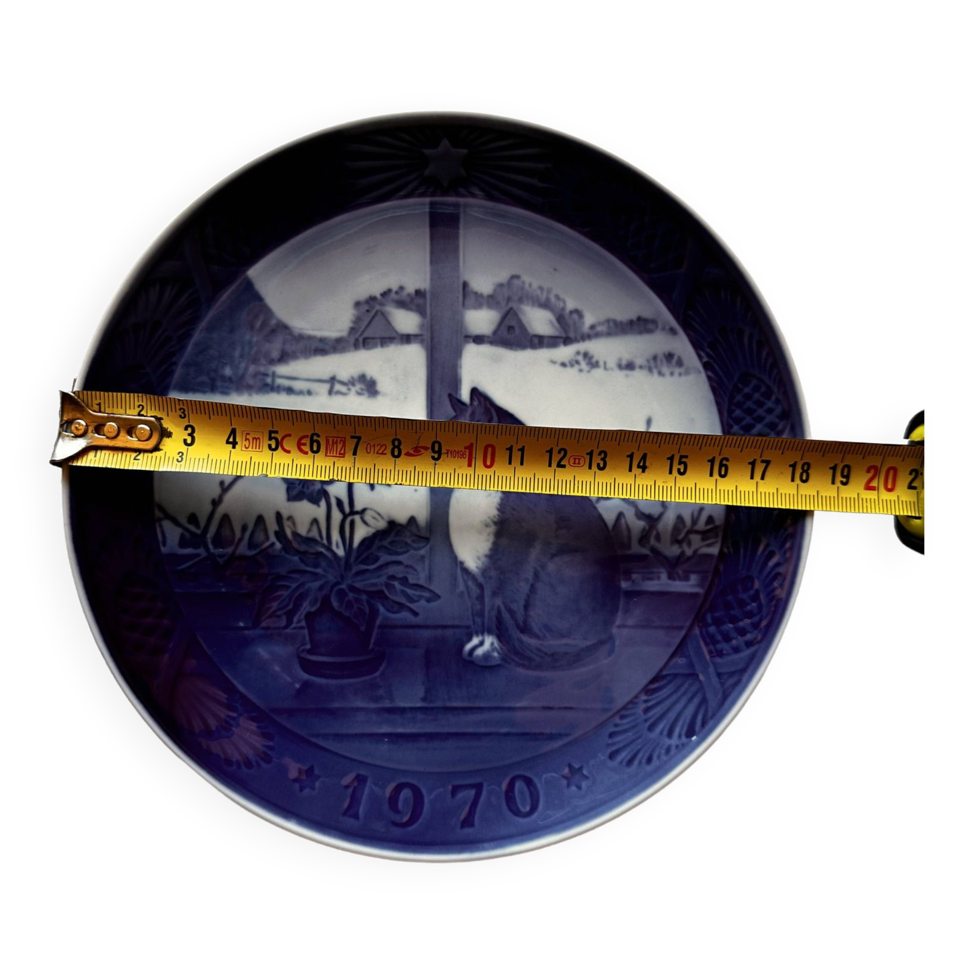 1970 Christmas plate in porcelain from Royal Copenhagen