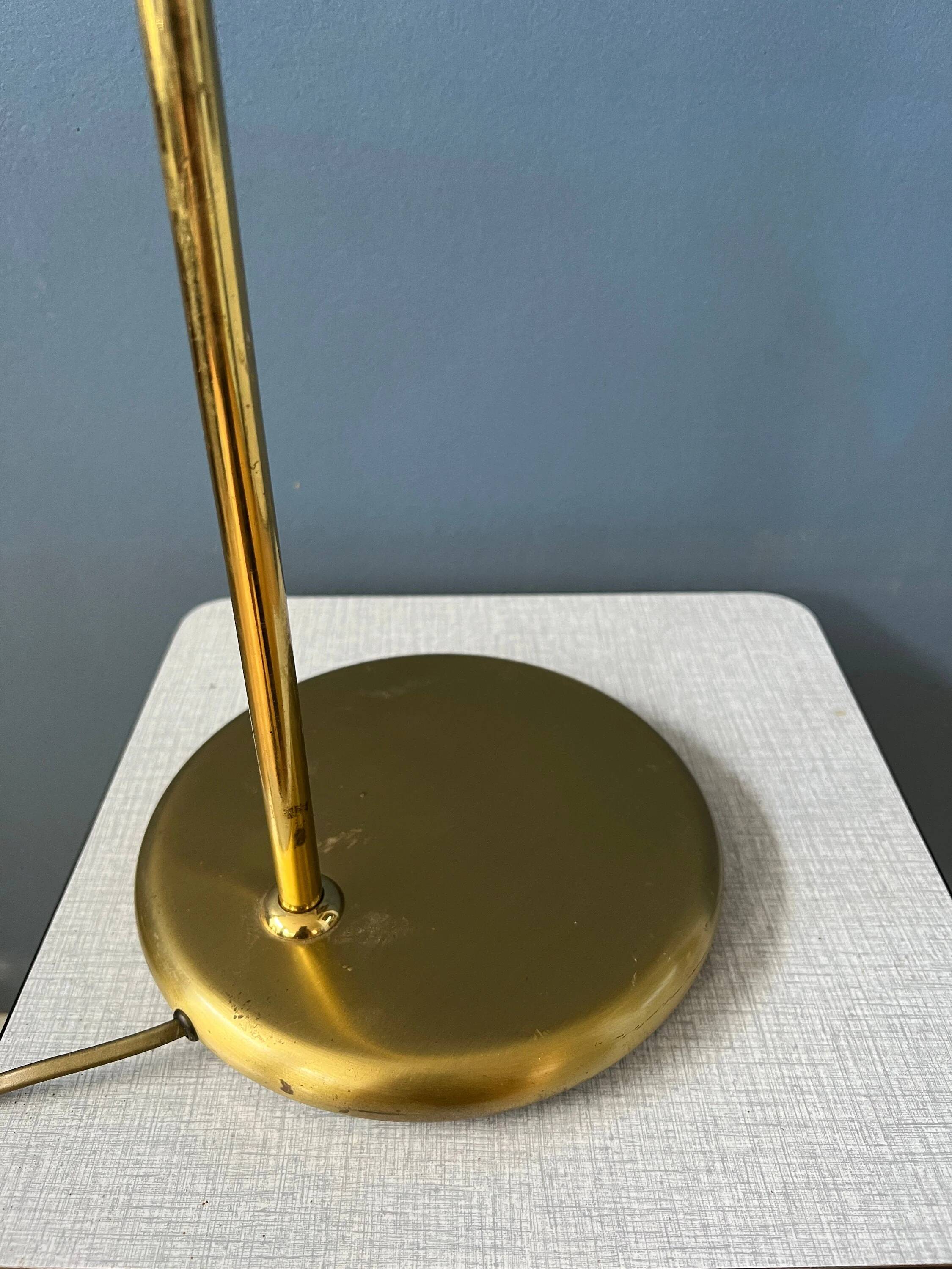 Mid-Century brass desk lamp - Bauhaus style table lamp - gold lamp