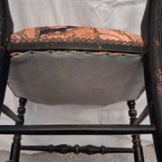 Chaise Napoléon III en bois noirci