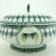 Iron Earth Soup - Blue Grey Persian Décor - Saint Amand and Hamage France Nord