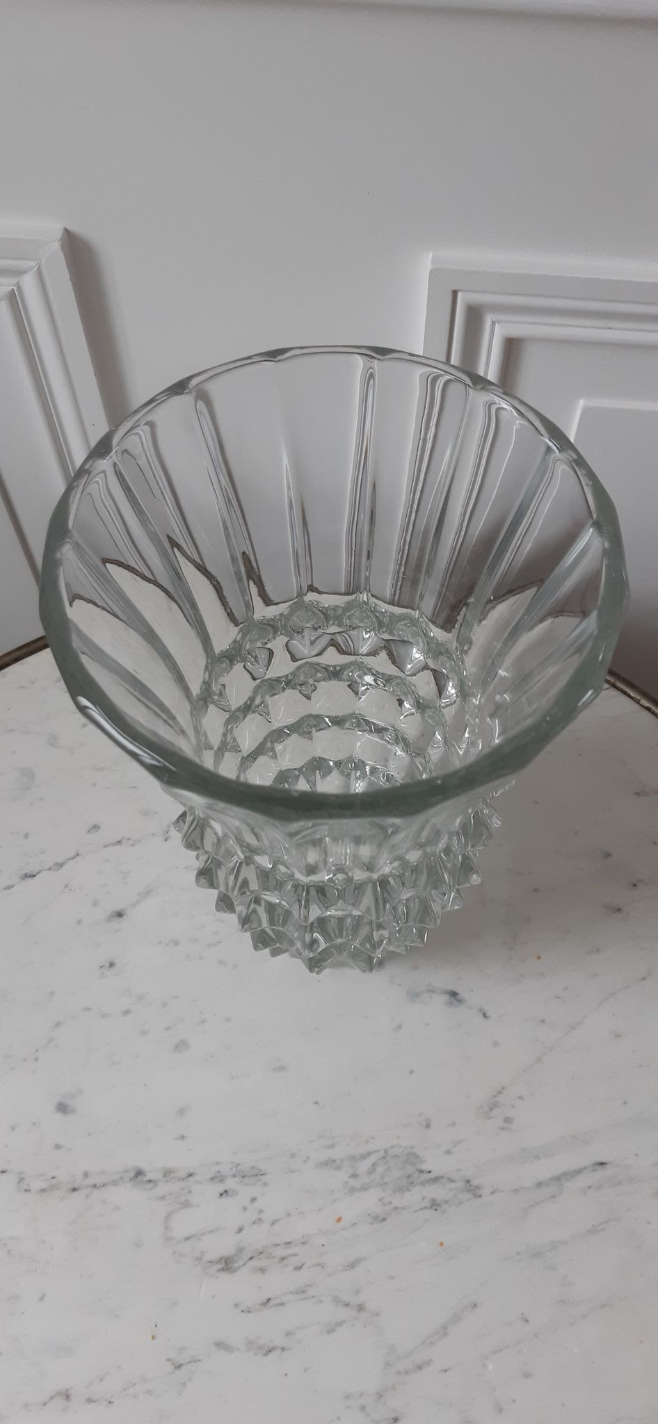 Vase années 50 en verre