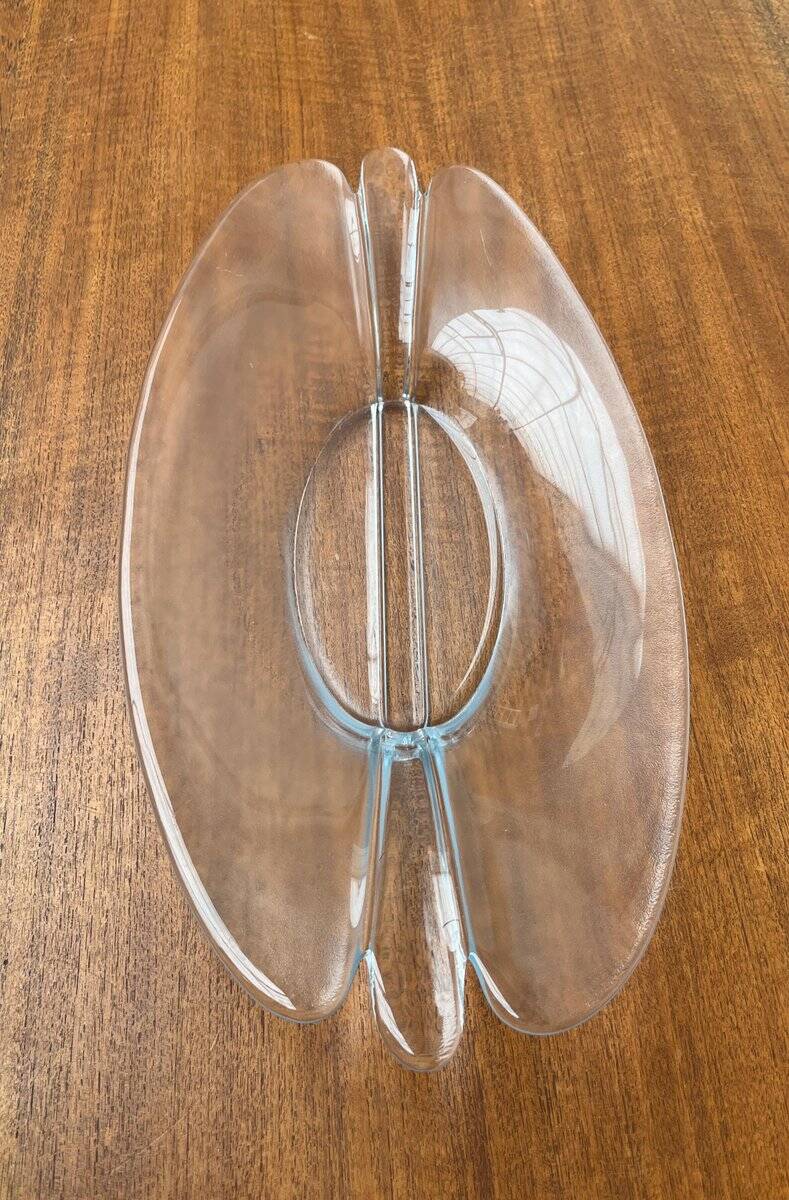 Vintage glass bowl from Holmegaard, 1970s.