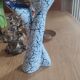 Double neck vase snow sandstone