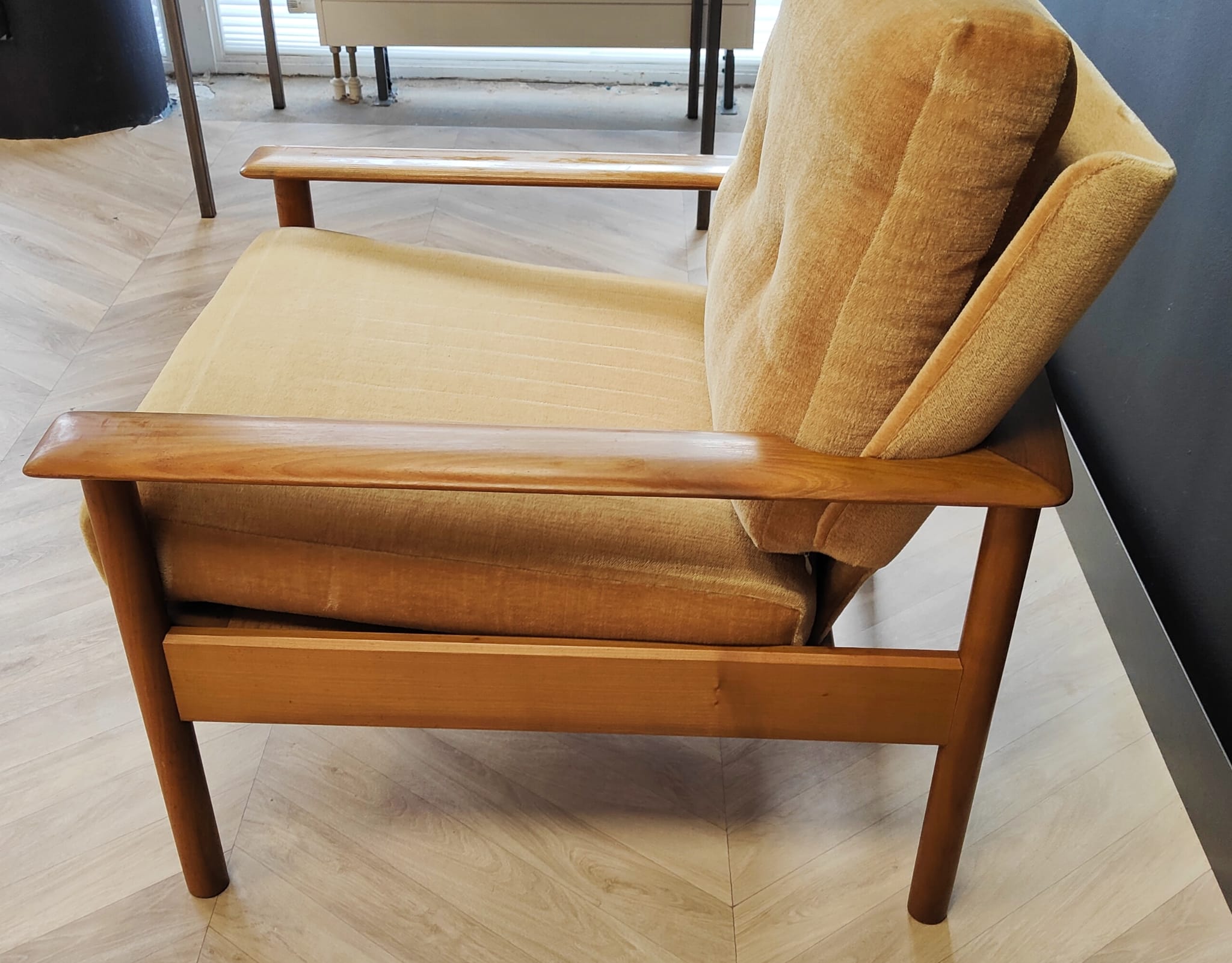 Two mid century armchairs vintage