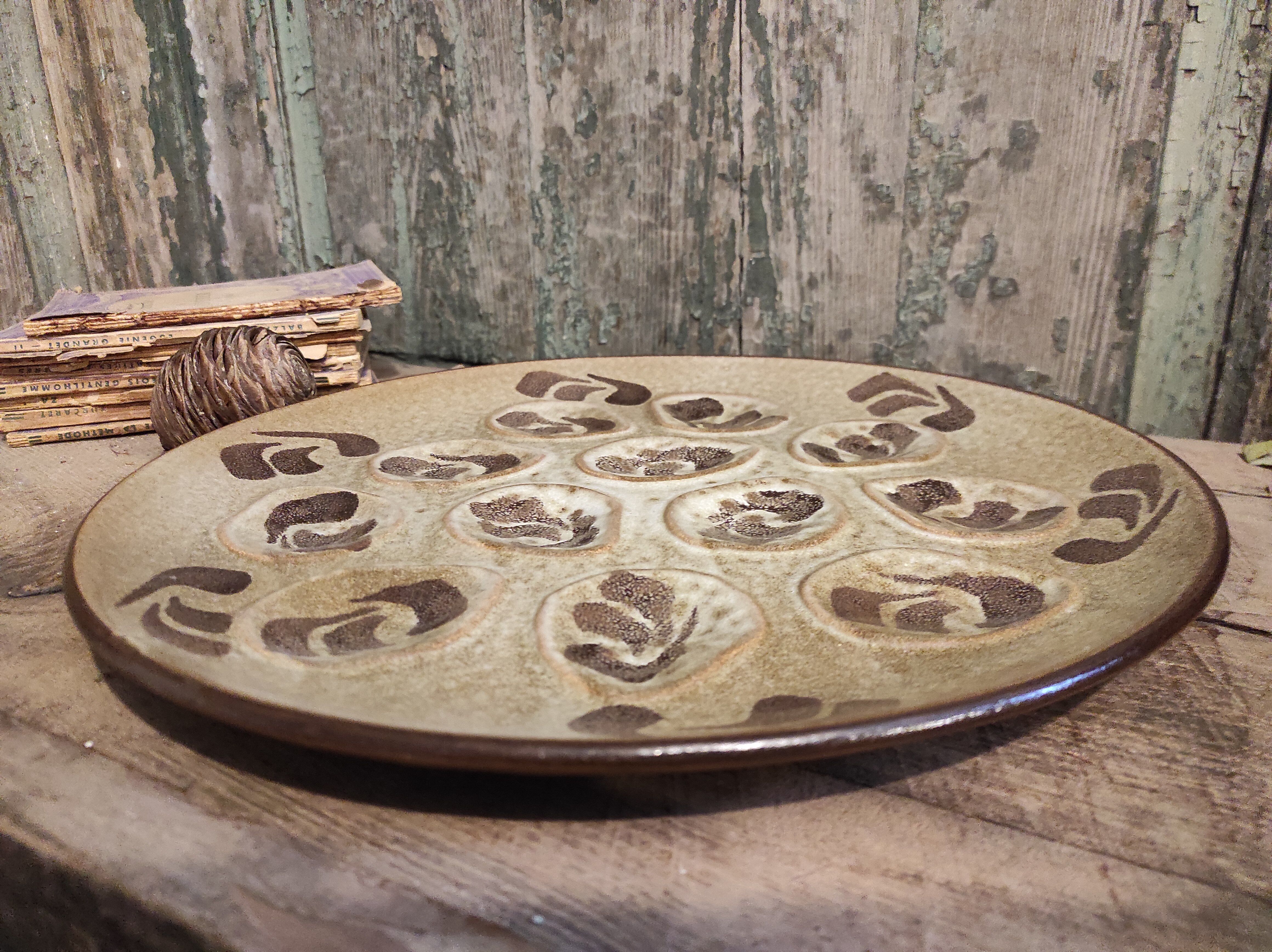 French vintage Pornic oyster tray