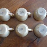 6 tasses  Grès CNP Village