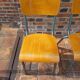 6 vintage school chairs