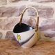 Ceramic basket with floral decoration - Elchinger France