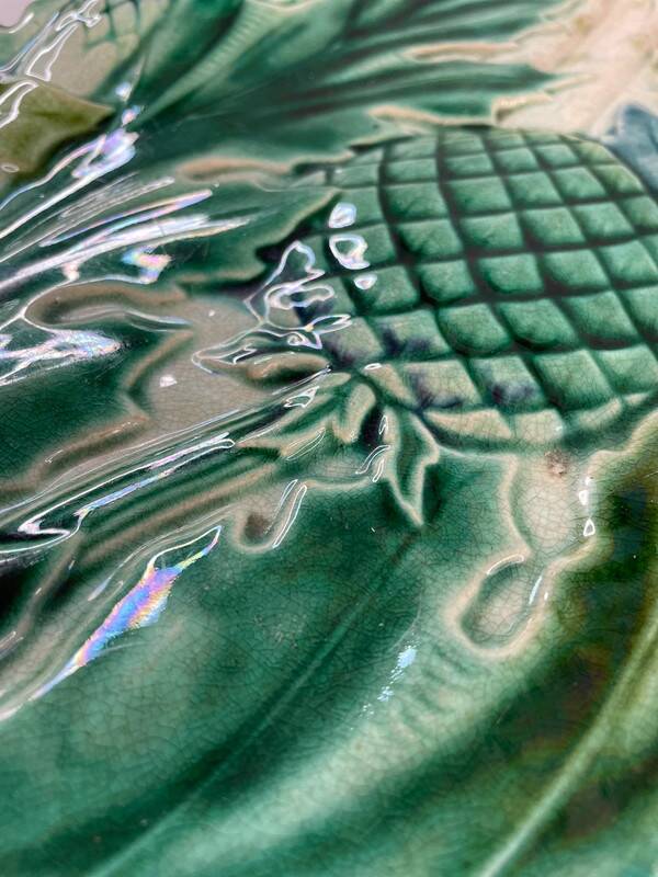 Vintage barbotine dish