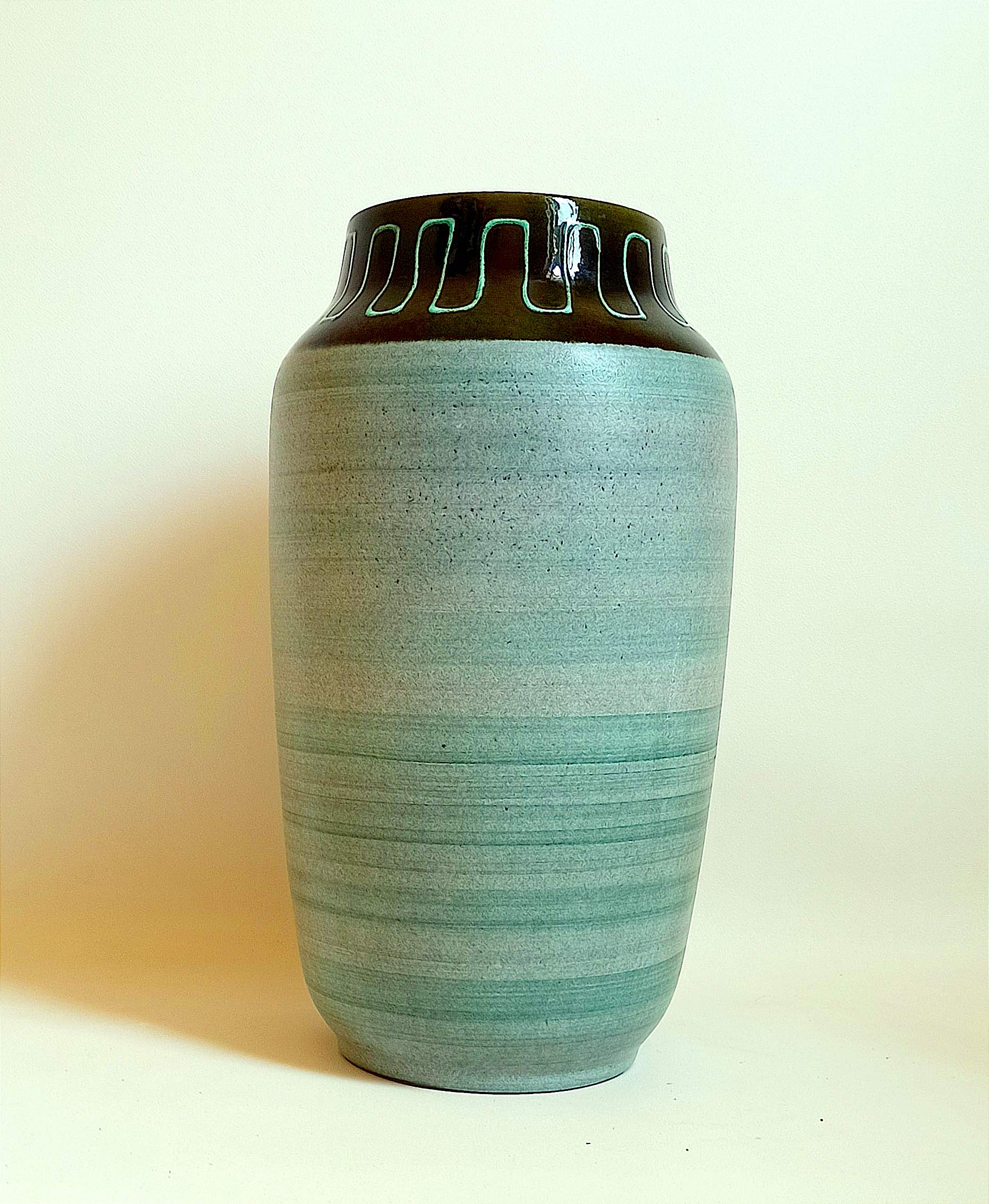 Ceramic vase west germany 70s height 50 cm