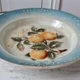Plat en barbotine ancienne fin XIXeme