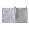 Tea towels in linen and hemp
