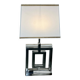 Lampe style Art déco en aluminium chromé et altuglas, années 2000