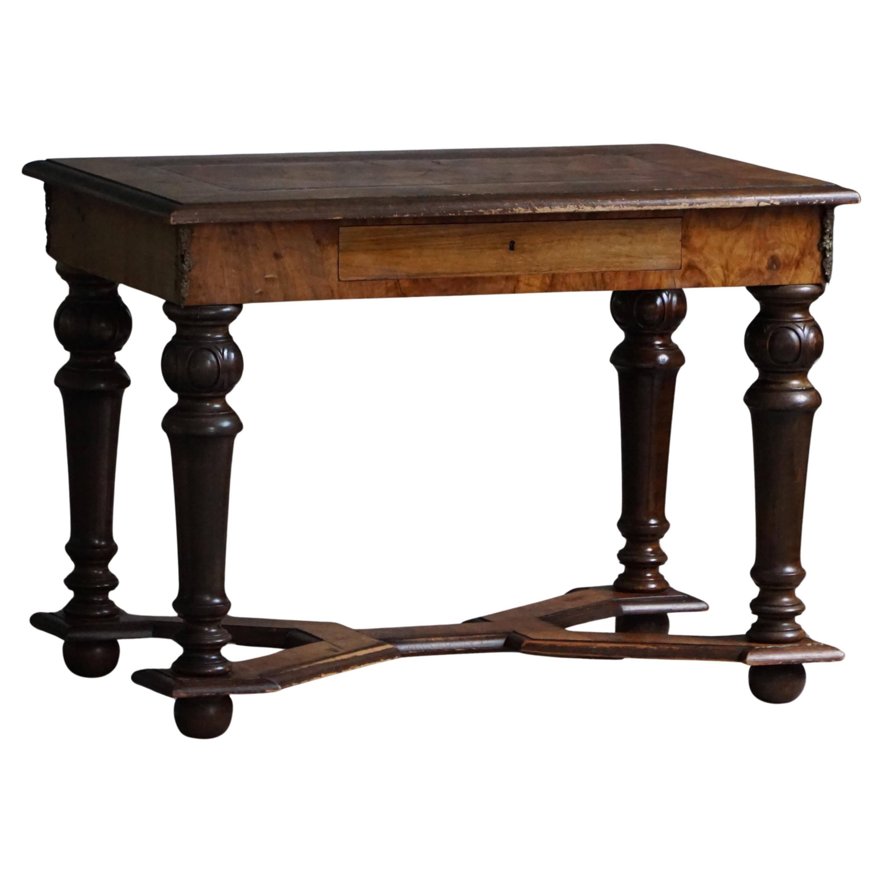 Baroque style desk from the early 20th century, made by a Danish cabinetmaker.