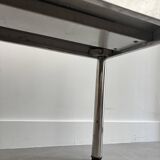Banc en inox vintage