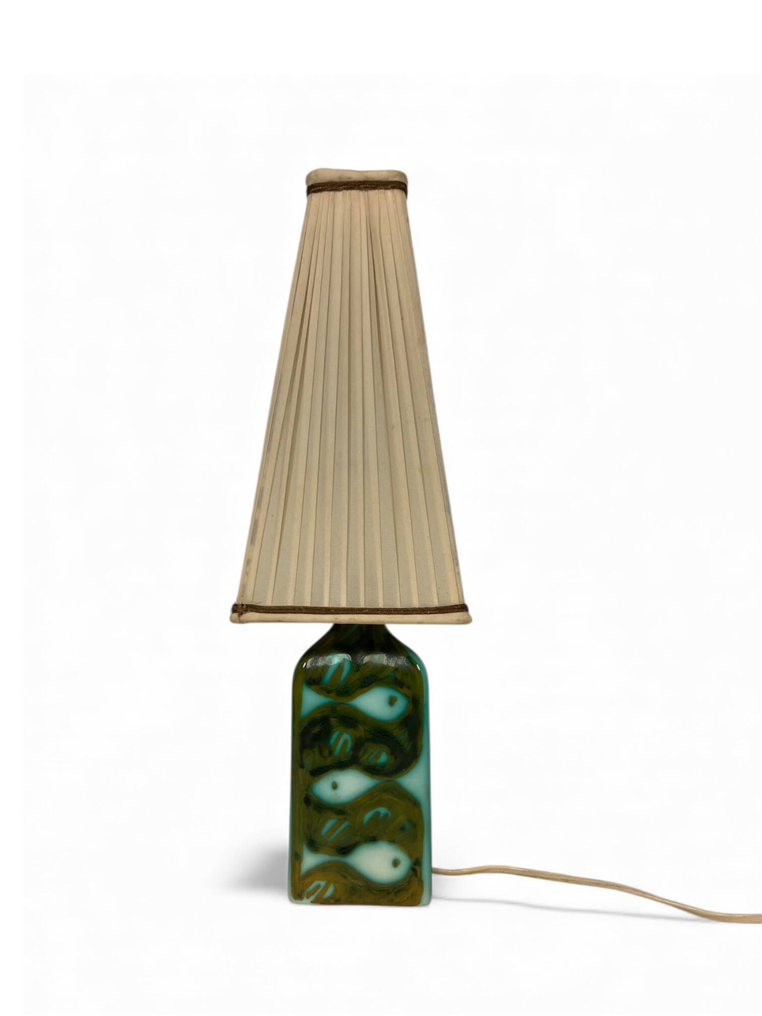 Ceramic table lamp by Alessio Tasca for Raymor, model 1402, Italy, mid-century.