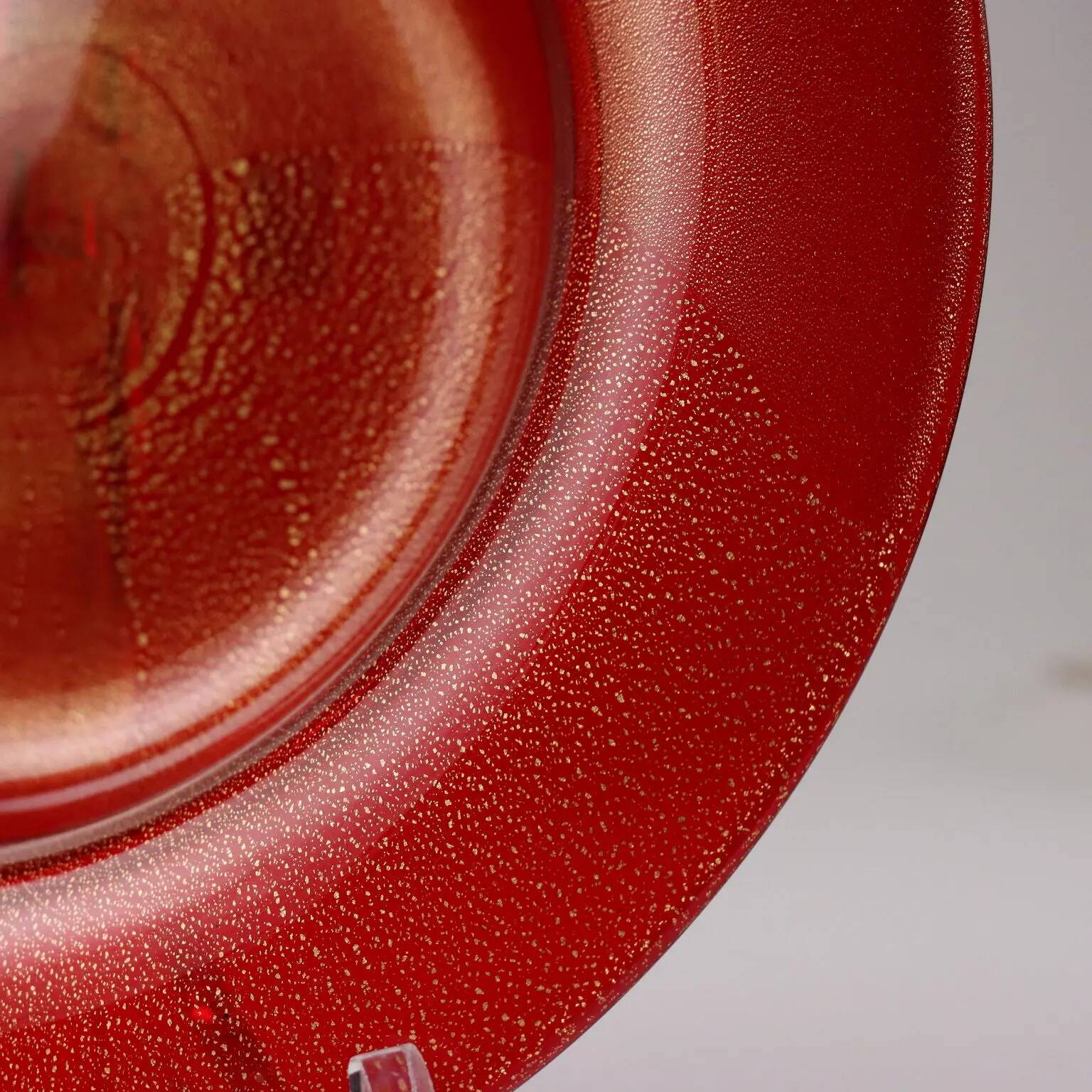 Vintage glass plates from Murano Suzuki Art Decoration 1970s