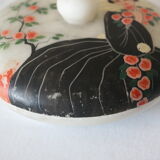 Hand-painted art deco round box