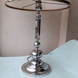 Chrome metal lamp