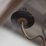 Vintage pendant light, empire brass pendant light, arrow pendant light