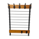 Coatrack mural vintage en teck et métal