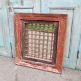 Antique Iron Jali Window Mirror Frame 62x70cm