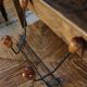 Porte manteaux double barre boules bois