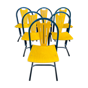 Set de 6 chaises vintage design